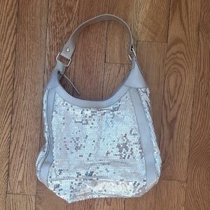 [4]Silver Sequin Handbag